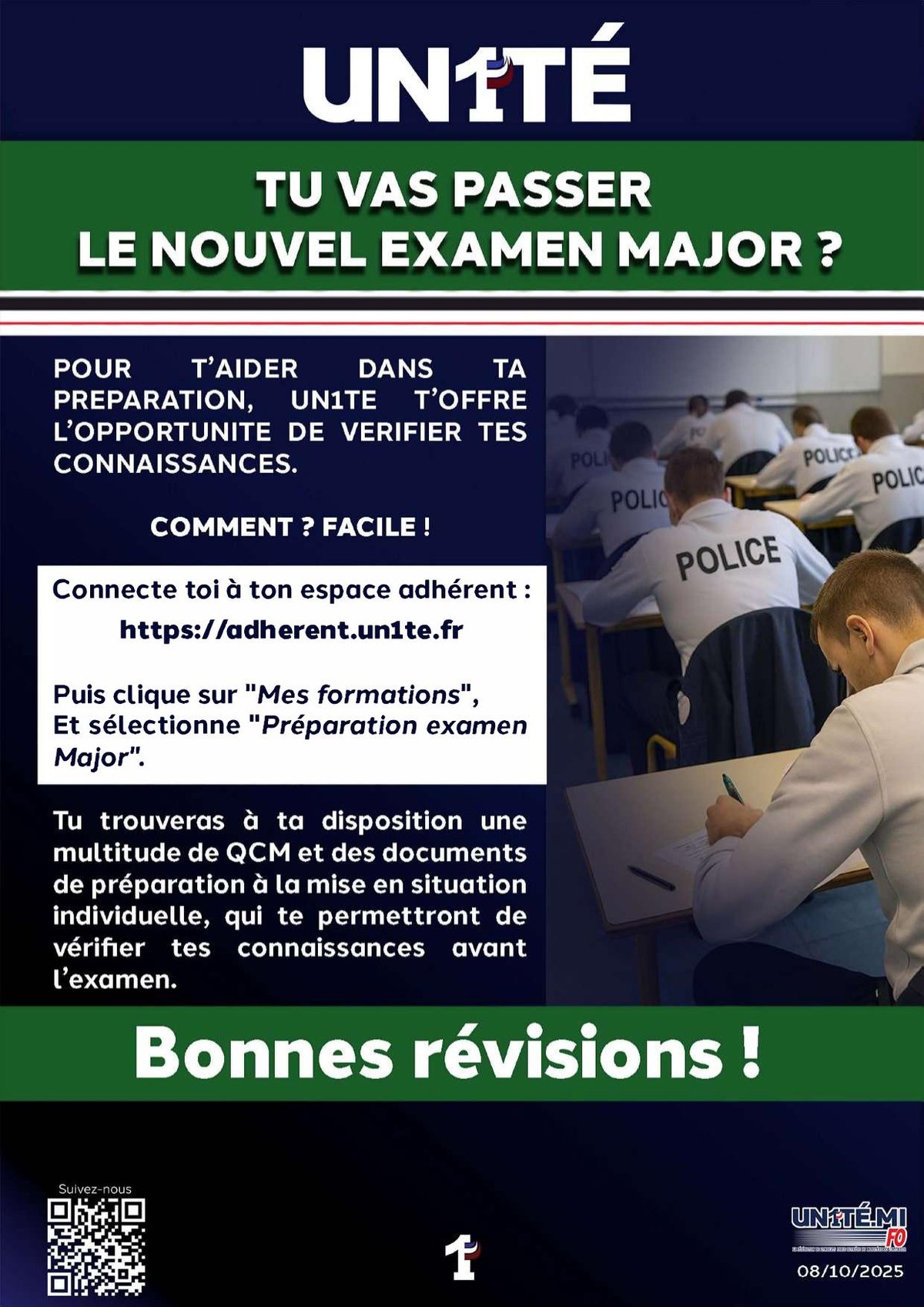 Tu vas passer le nouvel examen major ?