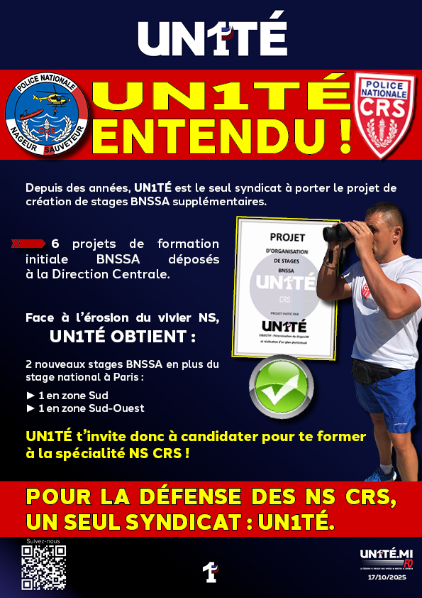 UN1TÉ ENTENDU !