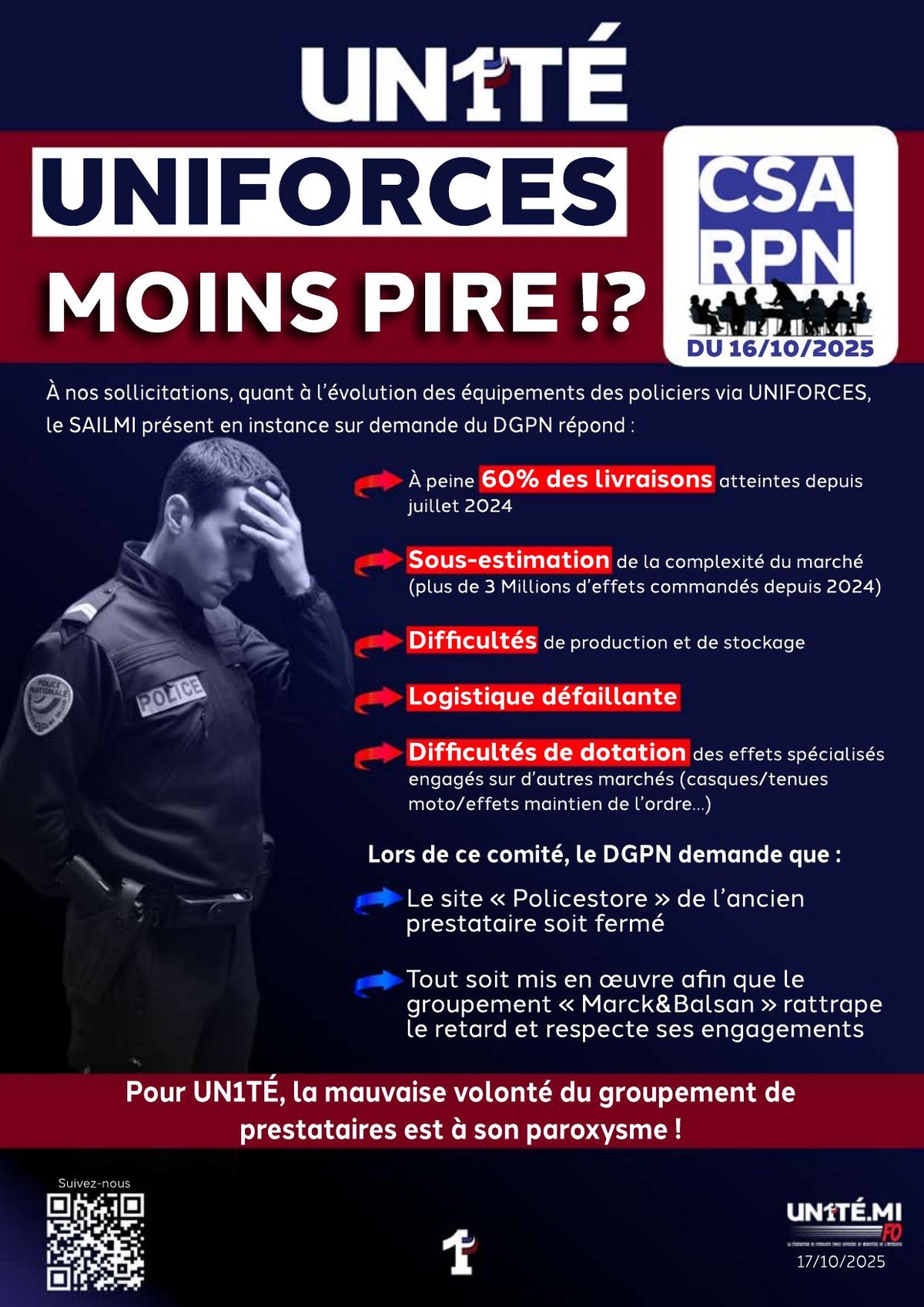 CSA RPN - Uniforces : Moins pire !?