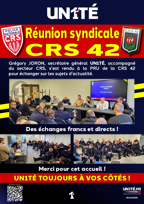 Réunion syndicale CRS 42