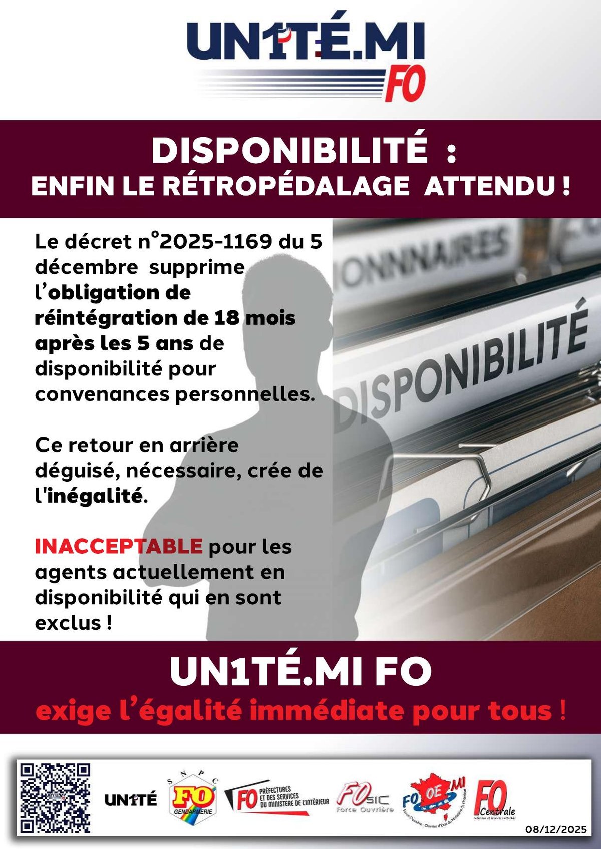 Disponibilité : enfin le rétropédalage attendu !