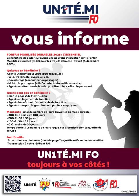 Aperçu — UN1TÉ MI. FO vous informe