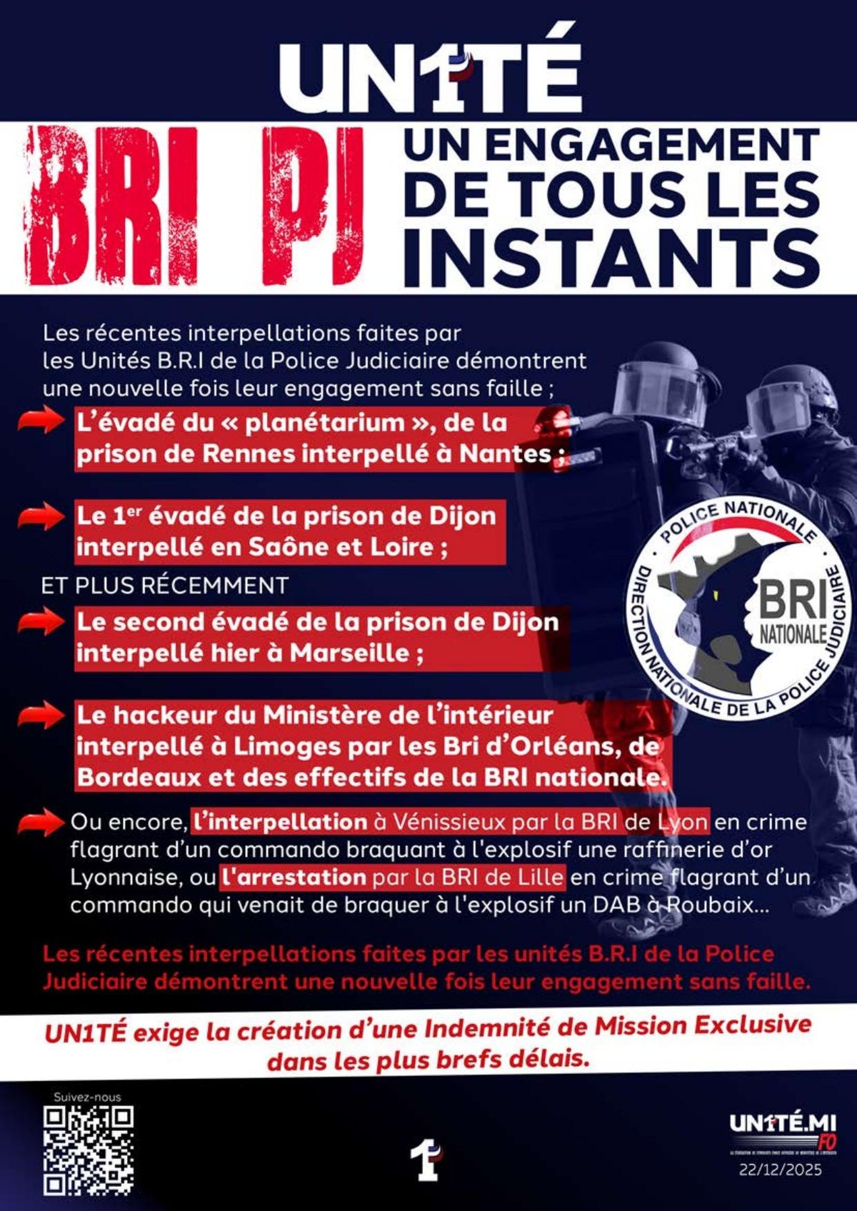 BRI P.J. - Un engagement de tous les instants