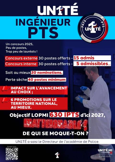 Aperçu — Ingénieur PTS - Concours 2025