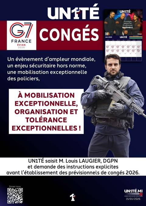 Aperçu — G7 Evian 2026 : Congés