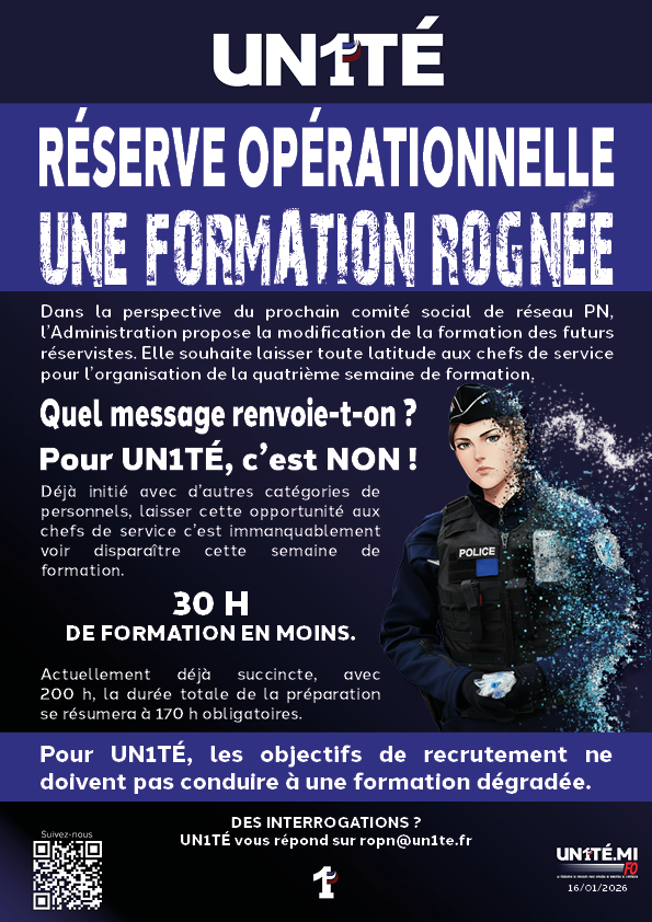 Réserve opérationnelle : UNE FORMATION ROGNÉE