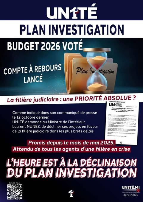 Aperçu — Plan investigation : Budget 2026 voté => Compte rebours lancé