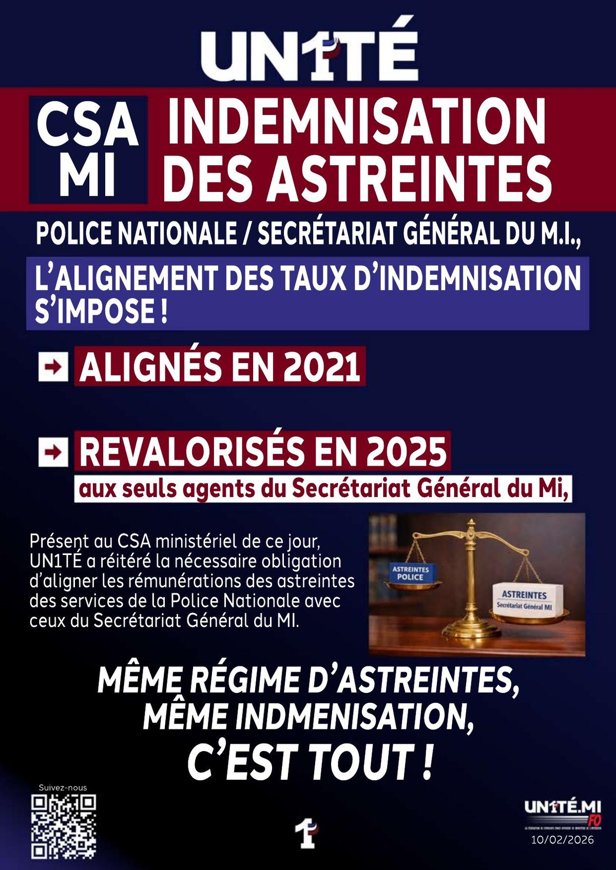 CSA MI : Indemnisation des astreintes