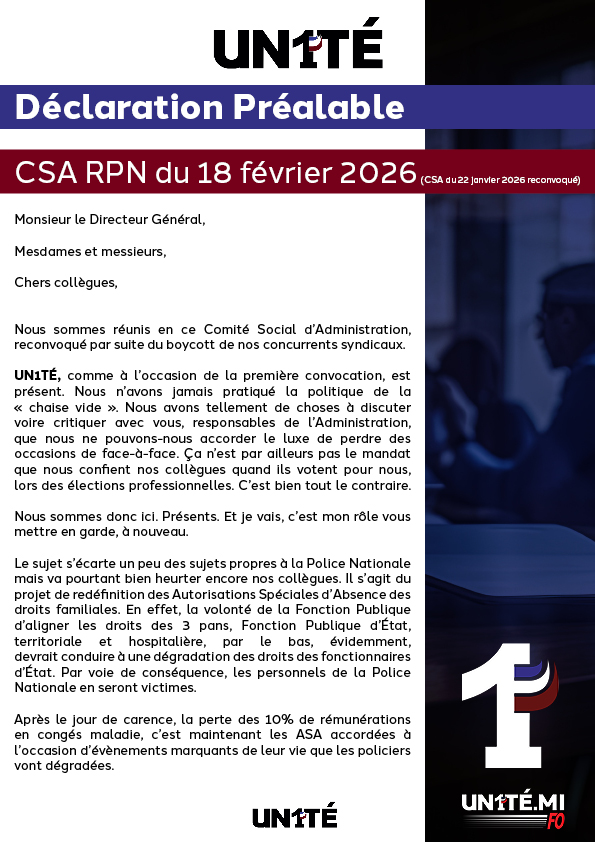 CSA RPN du 18 février 2026