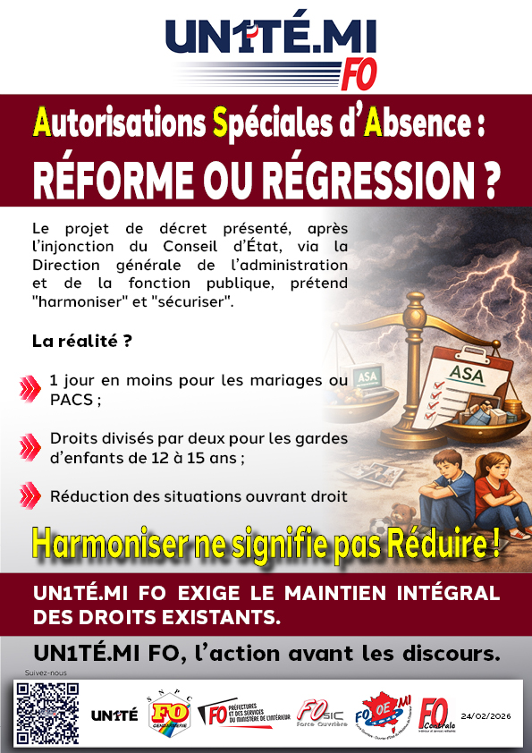Autorisations Spéciales d’Absence : RÉFORME OU RÉGRESSION ?