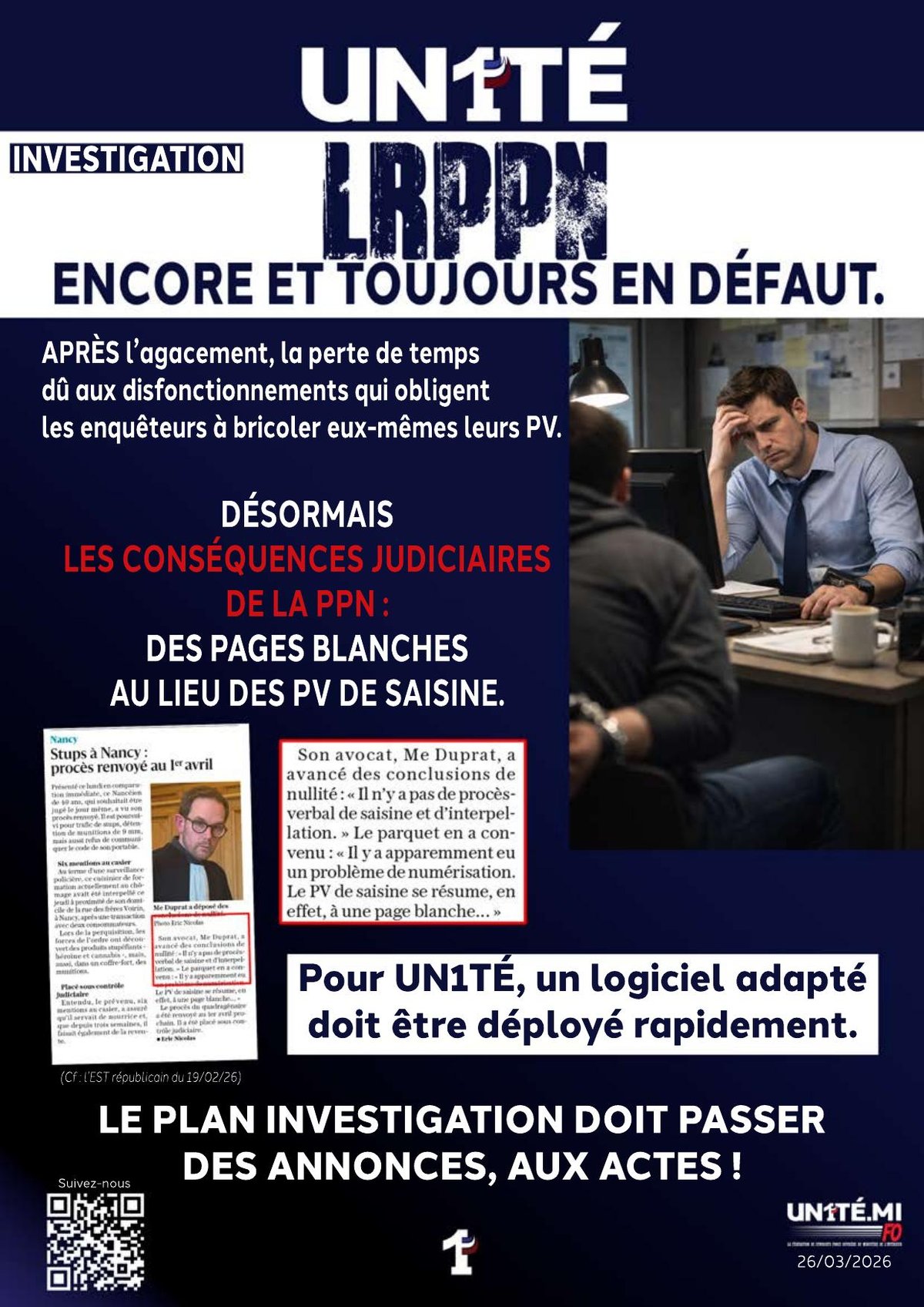 LRPPN, encore et toujours en défaut.