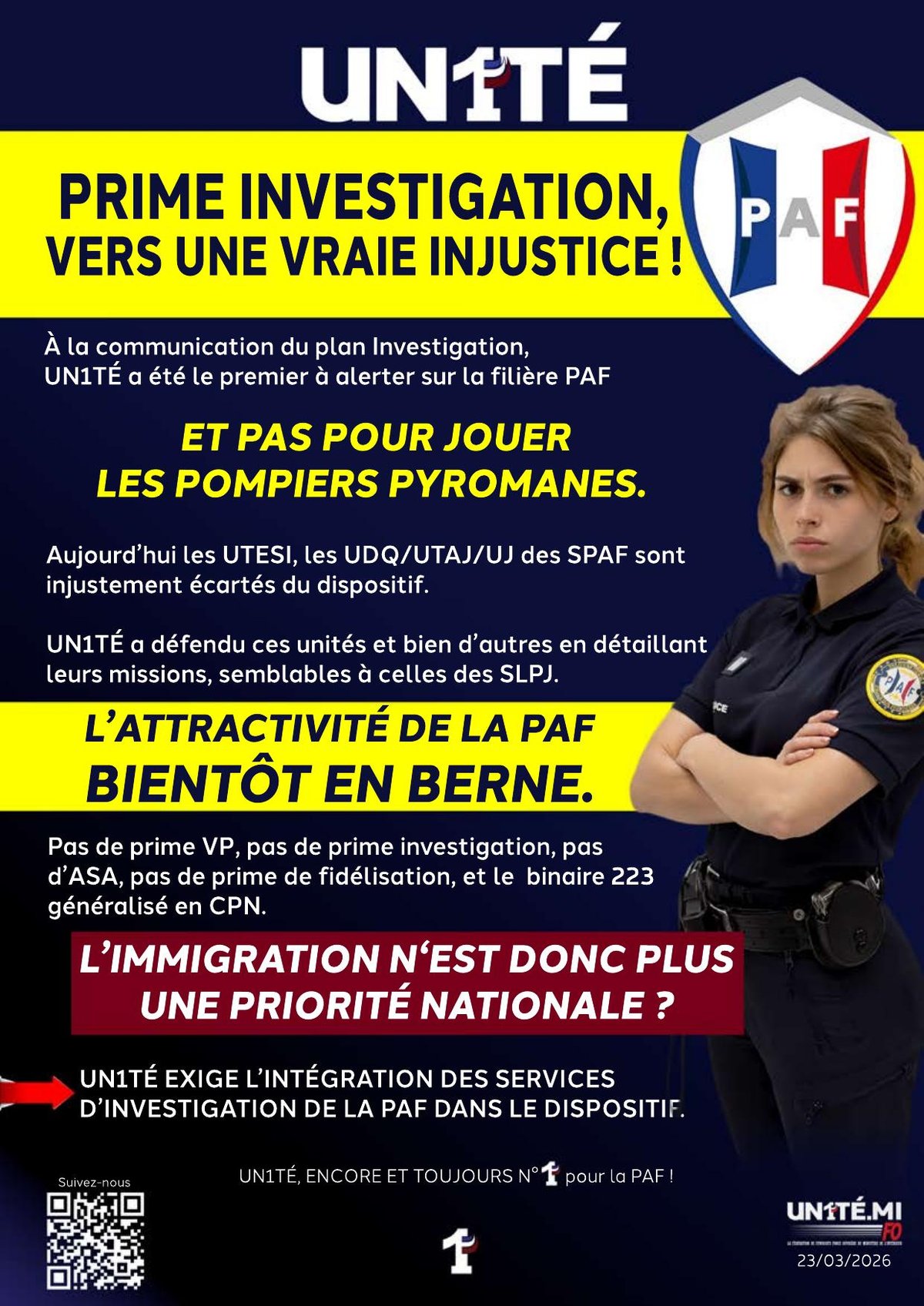 PAF : Prime investigation, Vers une vraie injustice !