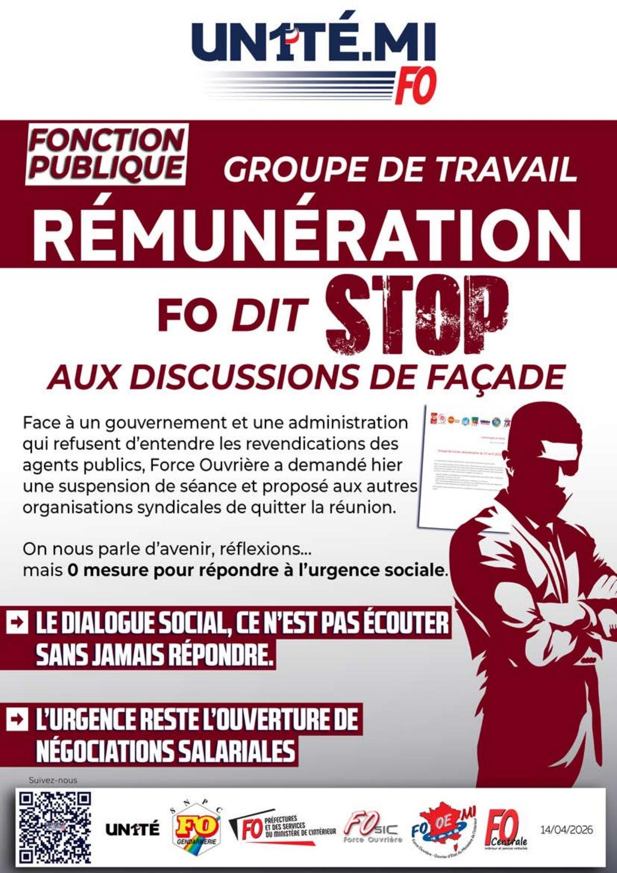 Fonction Publique - Groupe de travail rémunération