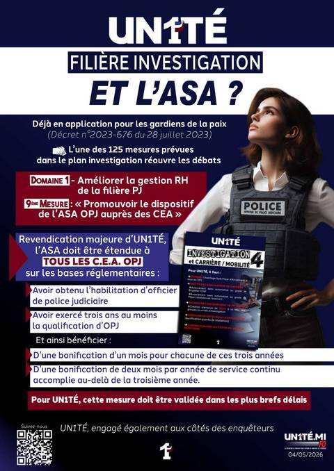 Aperçu — Filière investigation : Et l'ASA ?