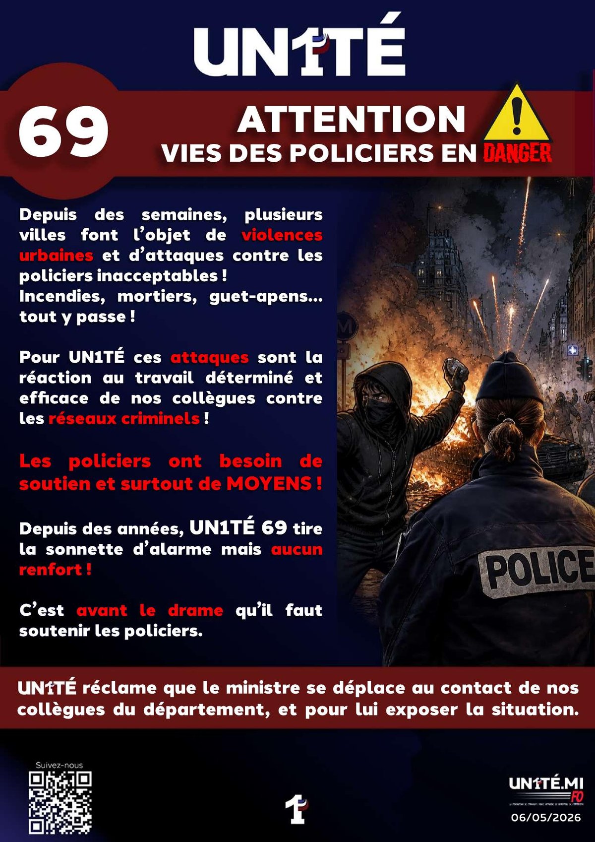 ATTENTION VIES DES POLICIERS EN DANGER