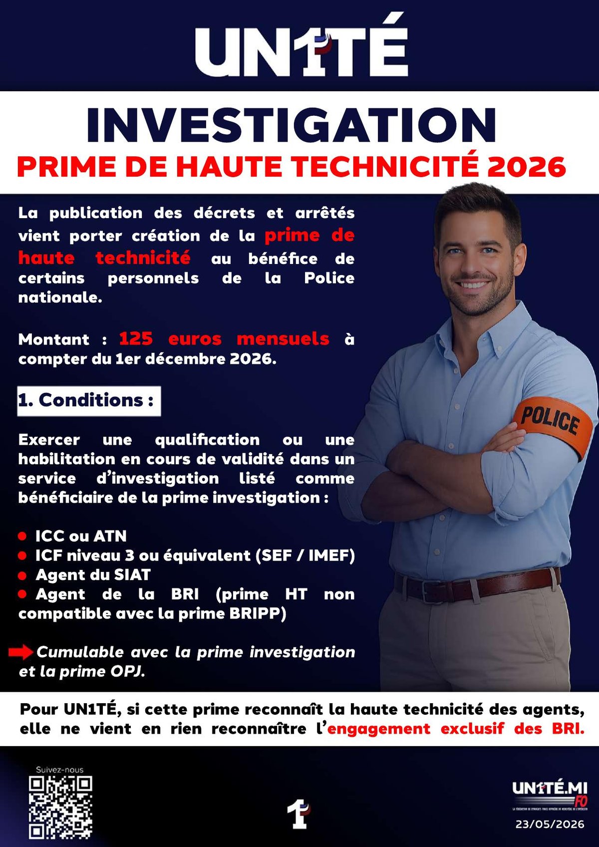 Investigation - Prime de haute technicité 2026
