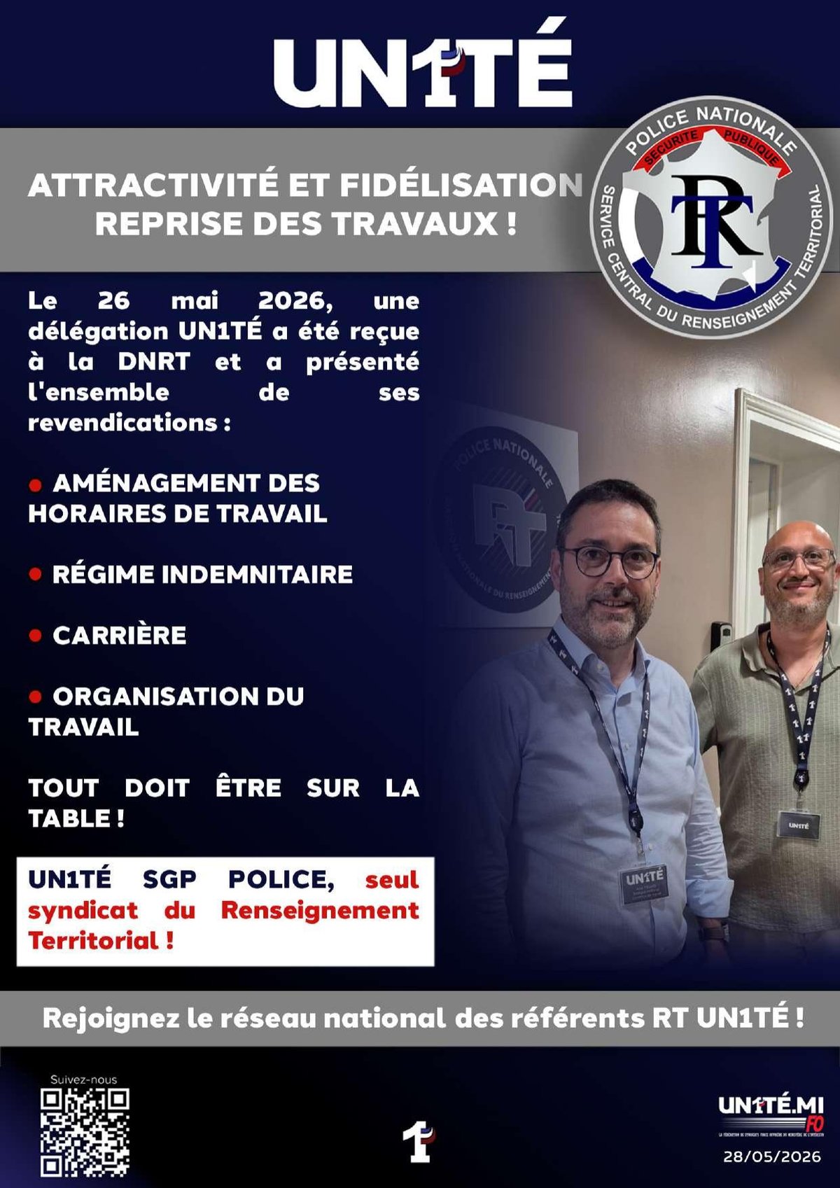Renseignement territorial - attractivité et fidélisation - reprise des travaux !