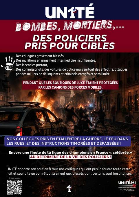 Aperçu — Bombes, mortiers, … Des policiers pris pour cibles