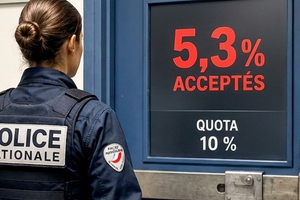 5,3% de policiers mutés en 2024 !