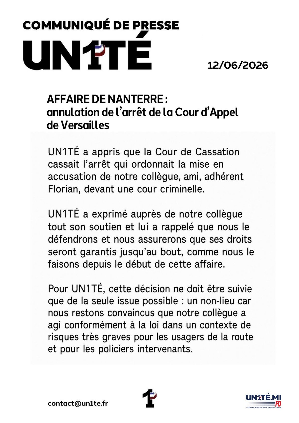 Affaire de Nanterre : annulation de l’arrêt de la Cour d’Appel de Versailles