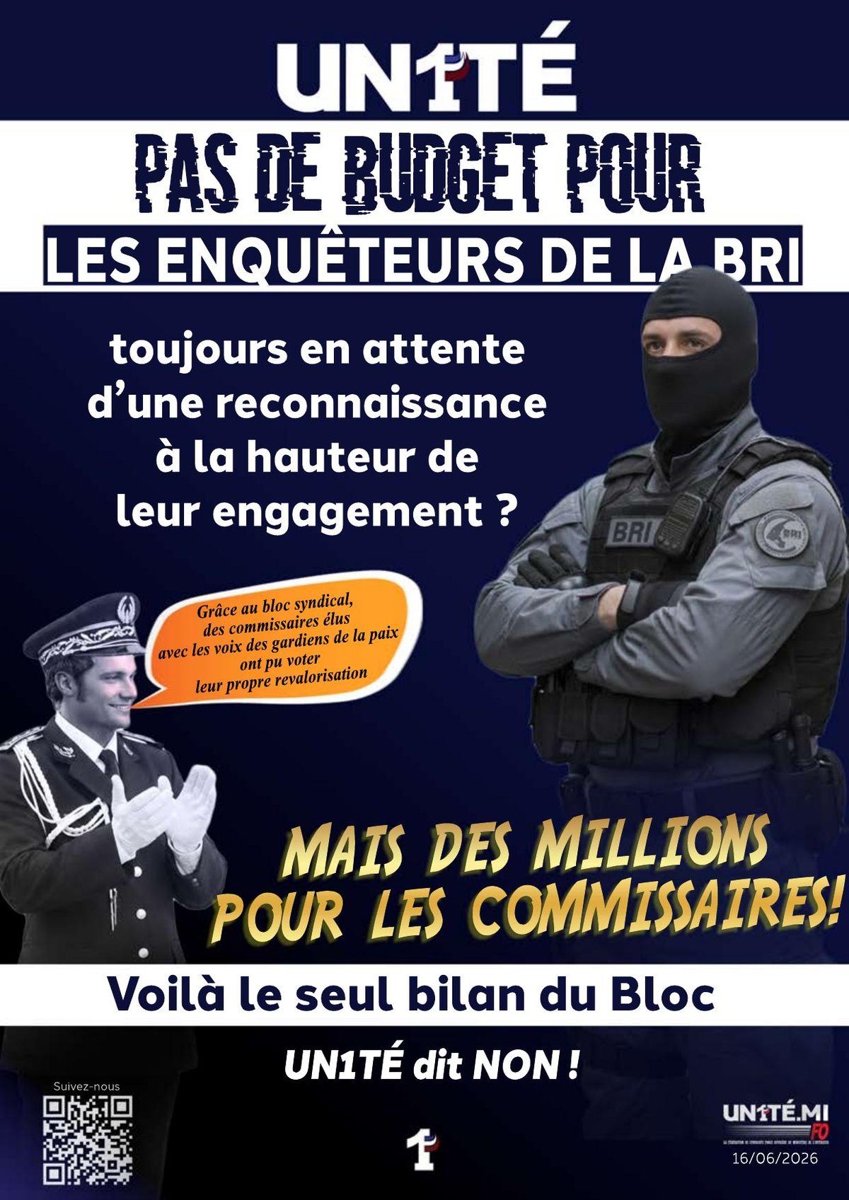 Pas de budget pour les enquêteurs de la BRI