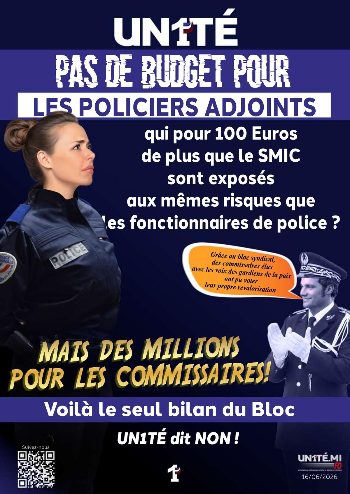 Pas de budget pour les policiers adjoints