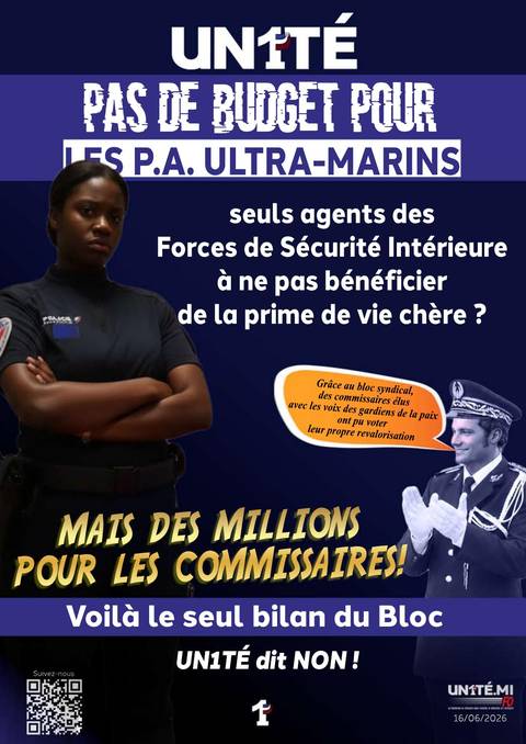 Aperçu — Pas de budget pour les policiers adjoints ultra-marins