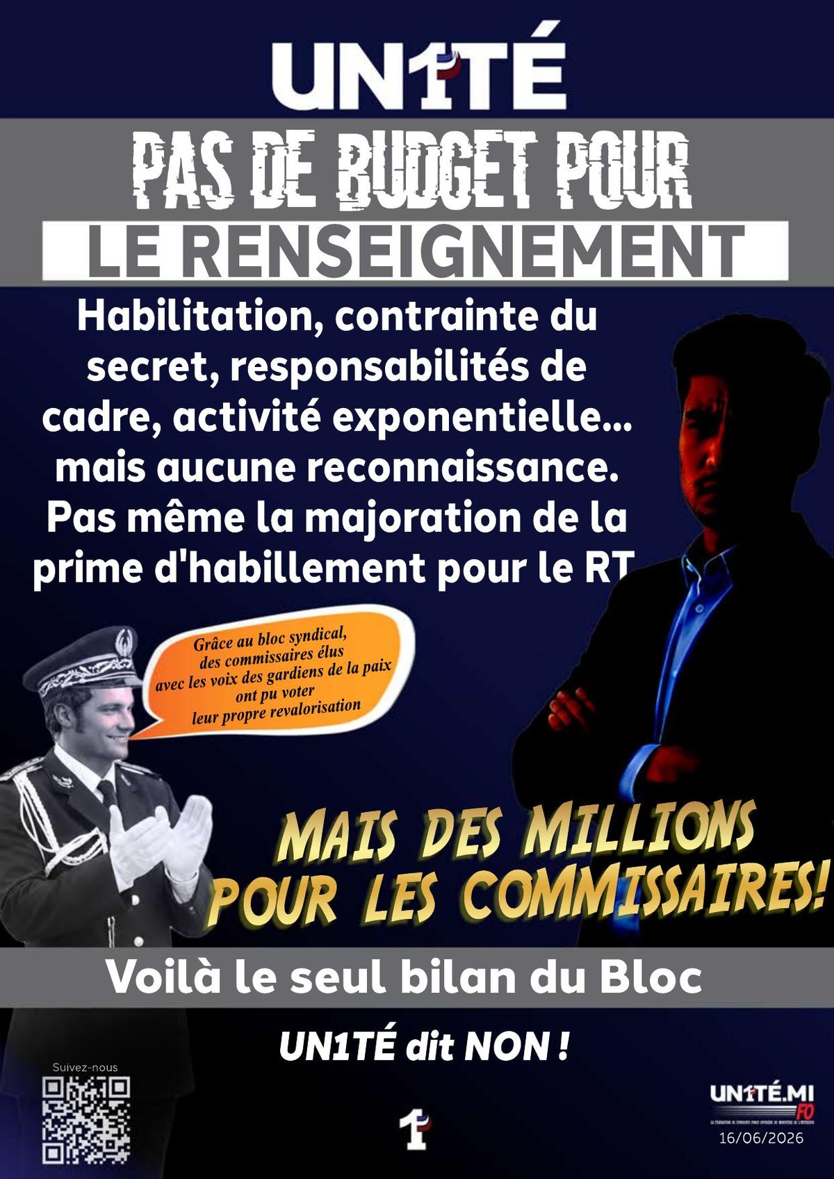 Pas de budget pour le Renseignement