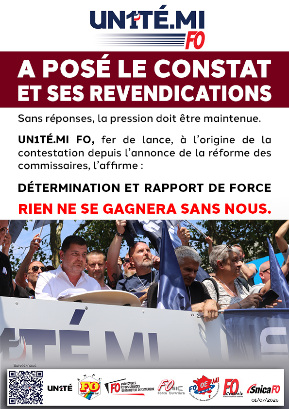 UN1TÉ.MI FO a posé le constat et ses revendications