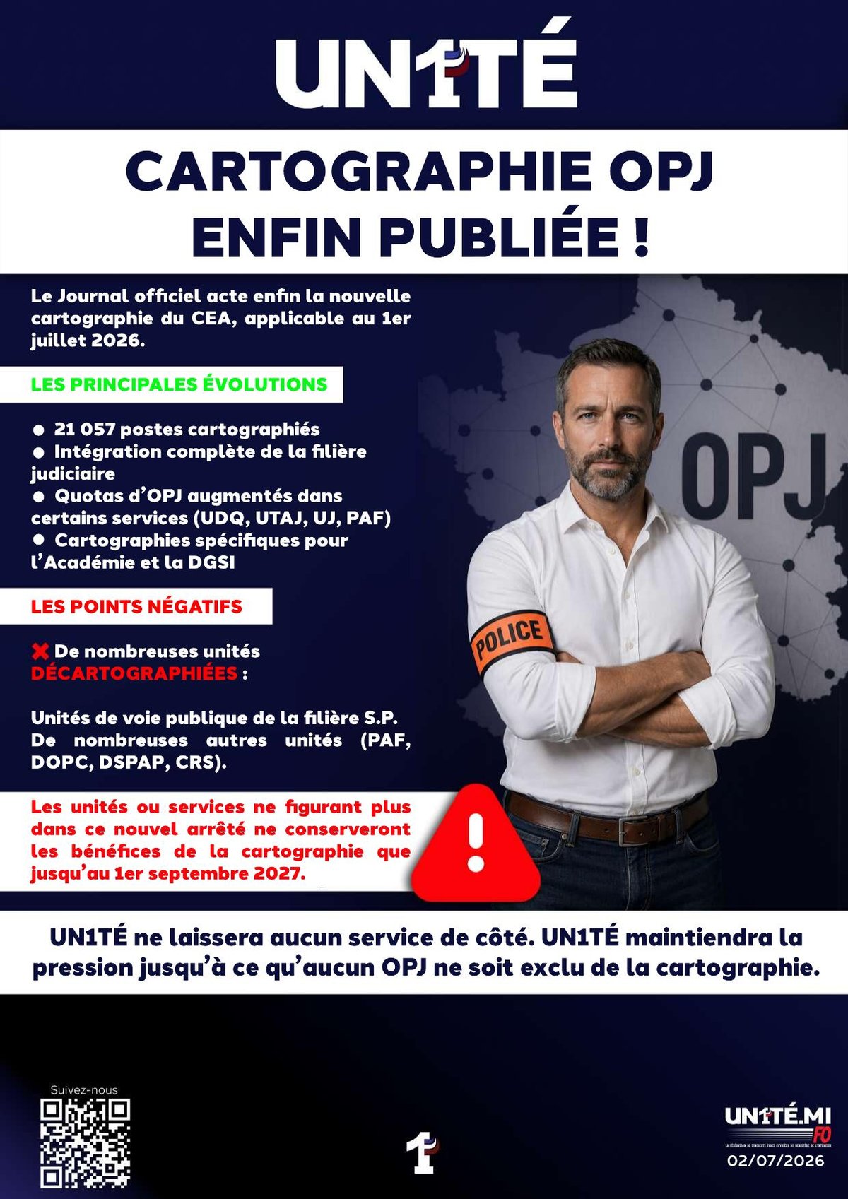 Cartographie OPJ enfin publiée !
