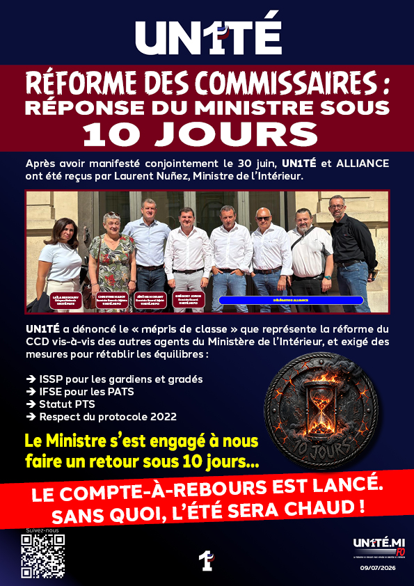 RÉPONSE DU MINISTRE SOUS 10 JOURS