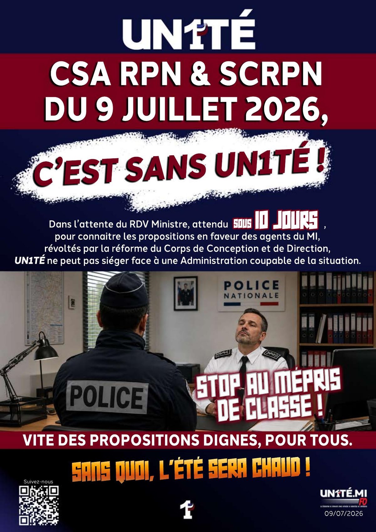 CSA RPN SCRPN du 9 juillet 2026, C'est sans UN1TÉ !