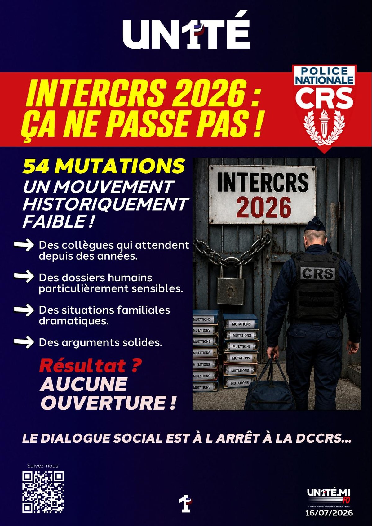 INTERCRS 2026 : Ça ne passe pas !