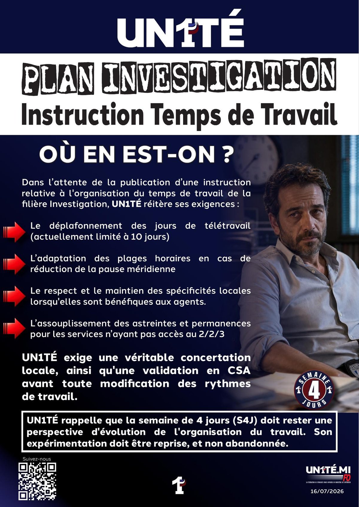 Instruction Temps de travail