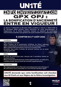 Aperçu — GPX OPJ : LA BONIFICATION D'ANCIENNETÉ ENTRE EN VIGUEUR !