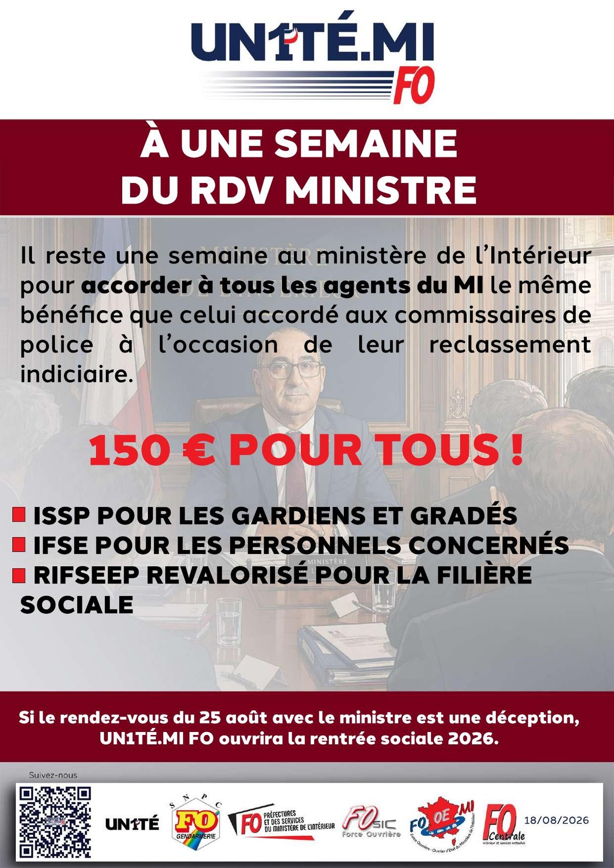 A une semaine du rdv ministre