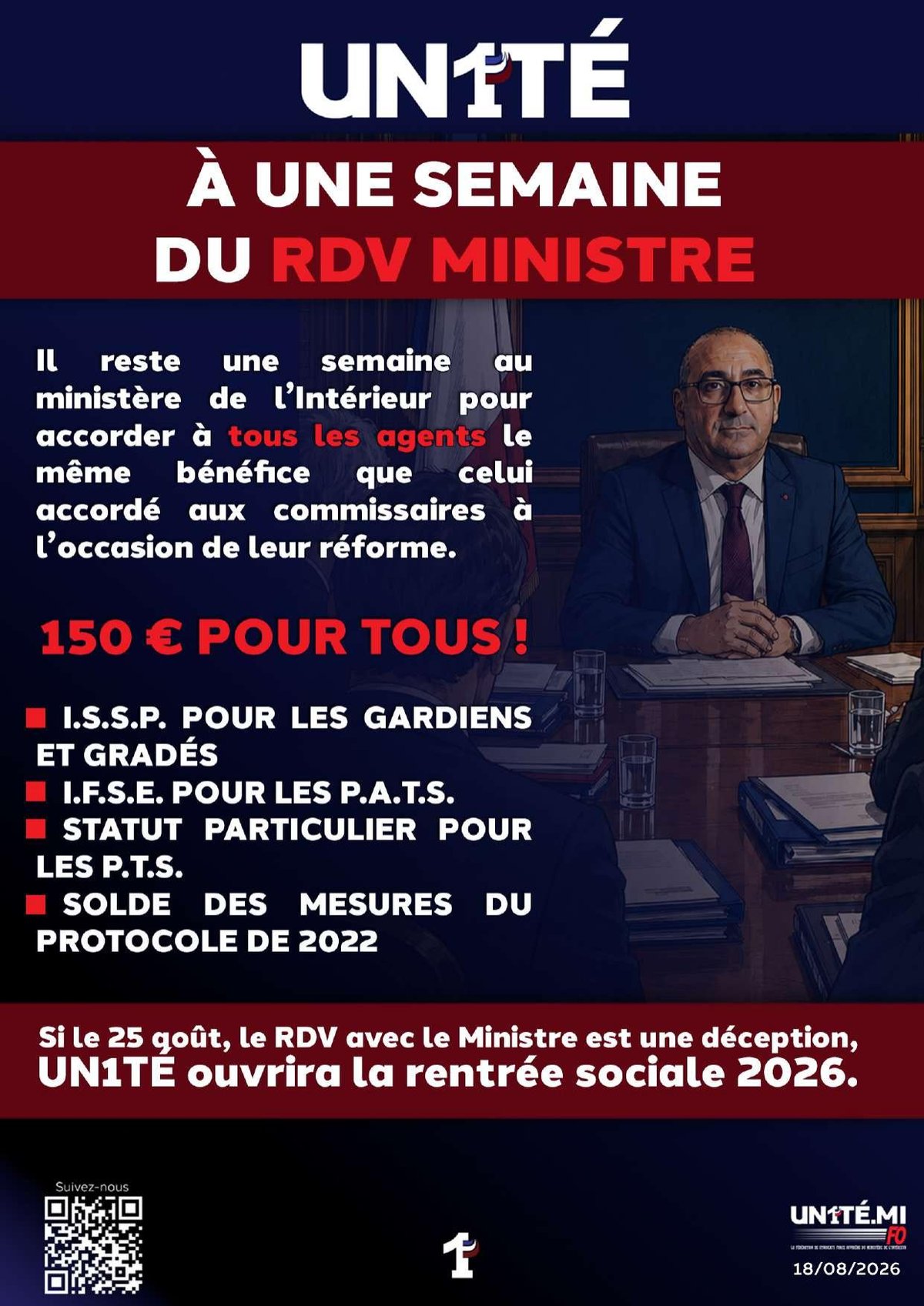 A une semaine du rdv ministre
