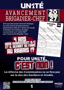 Aperçu — Avancement Brigadier-Chef 2027