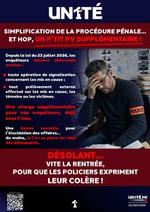 Aperçu — Simplification de la procédure pénale… Et hop, un p’tit PV supplémentaire !