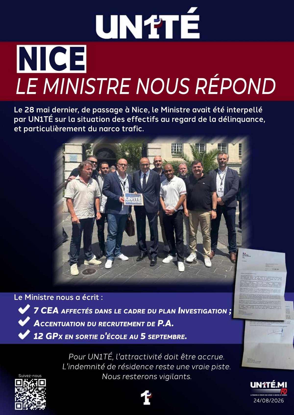 Nice : Le ministre nous répond