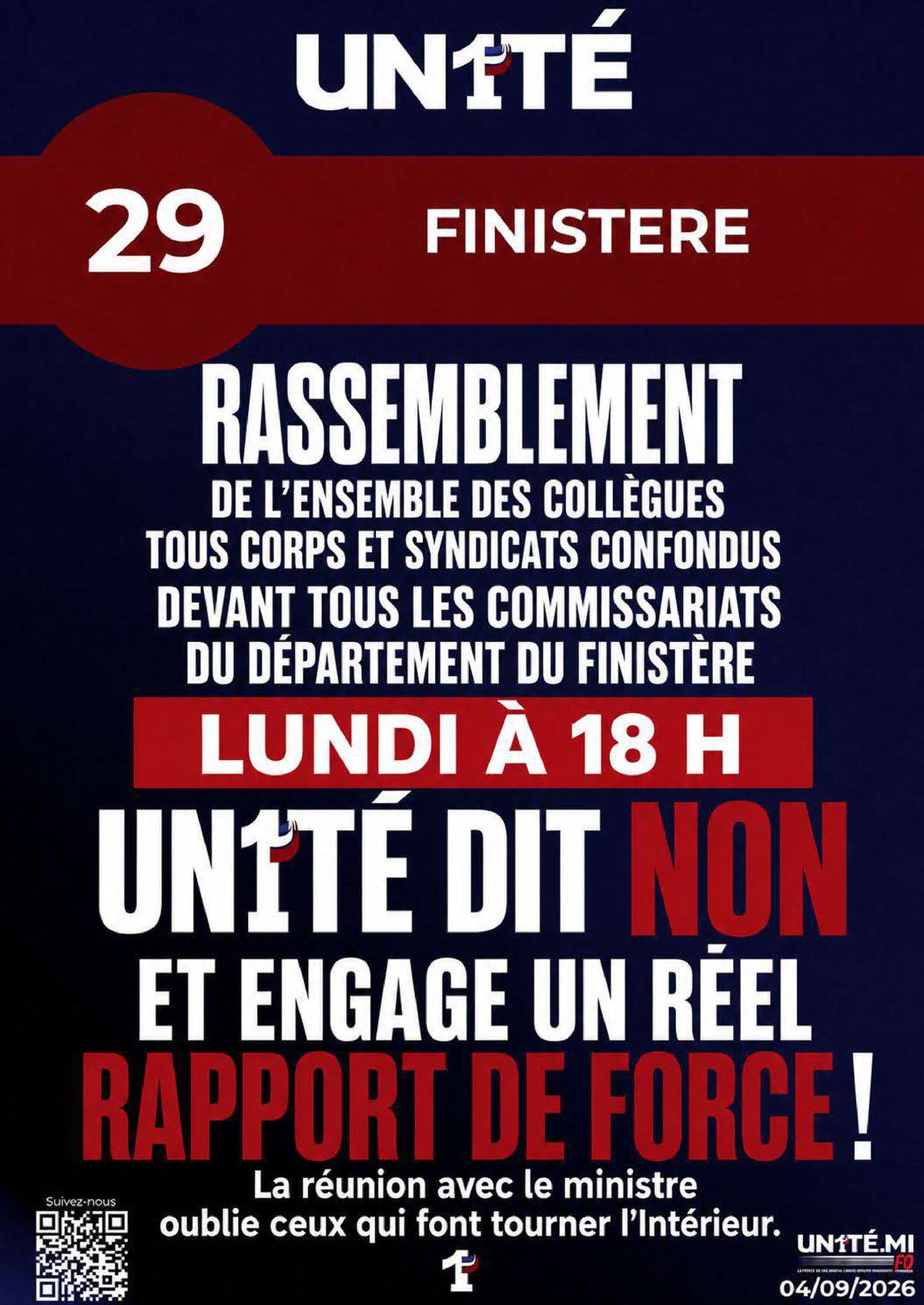 Rassemblement de l'ensemble des collègues