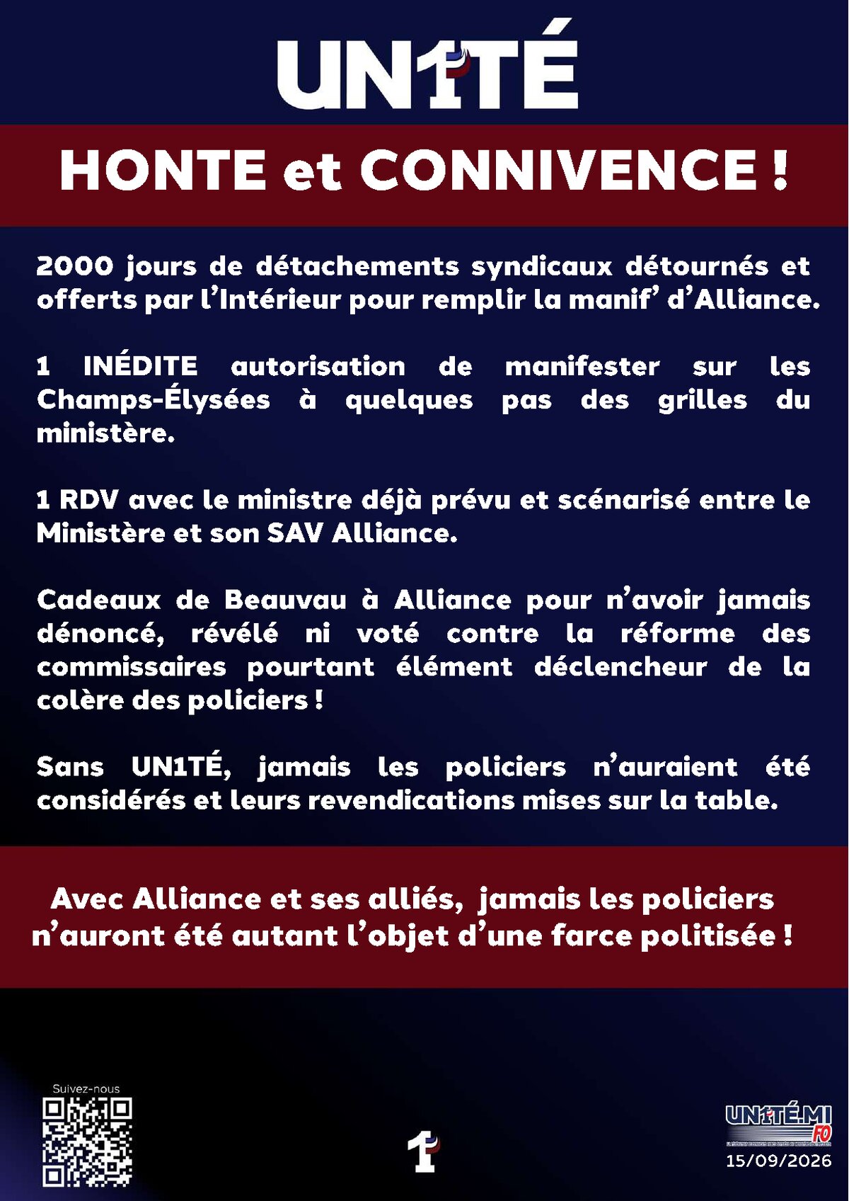 HONTE et CONNIVENCE !