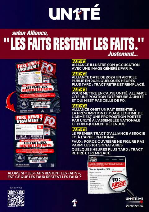 Aperçu — « LES FAITS RESTENT LES FAITS. » Et les faux ?