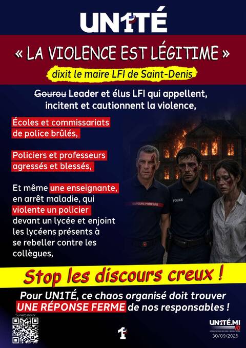 Aperçu — « La violence est légitime » dixit le maire LFI de Saint-Denis