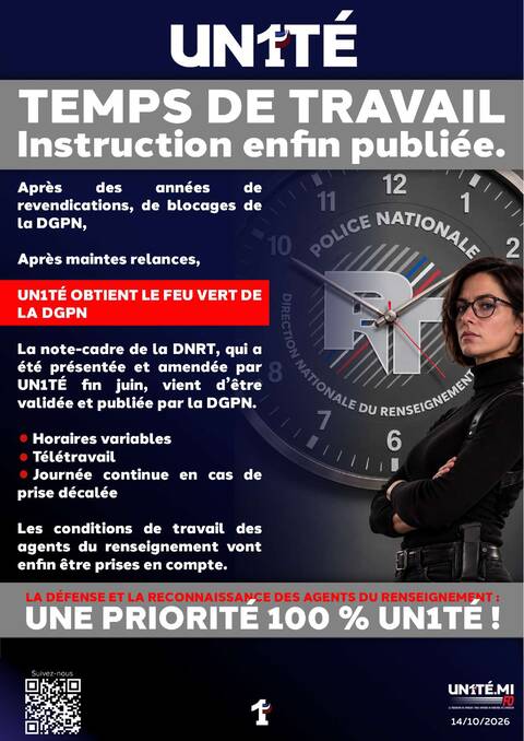 Aperçu — TEMPS DE TRAVAIL  Instruction enfin publiée.